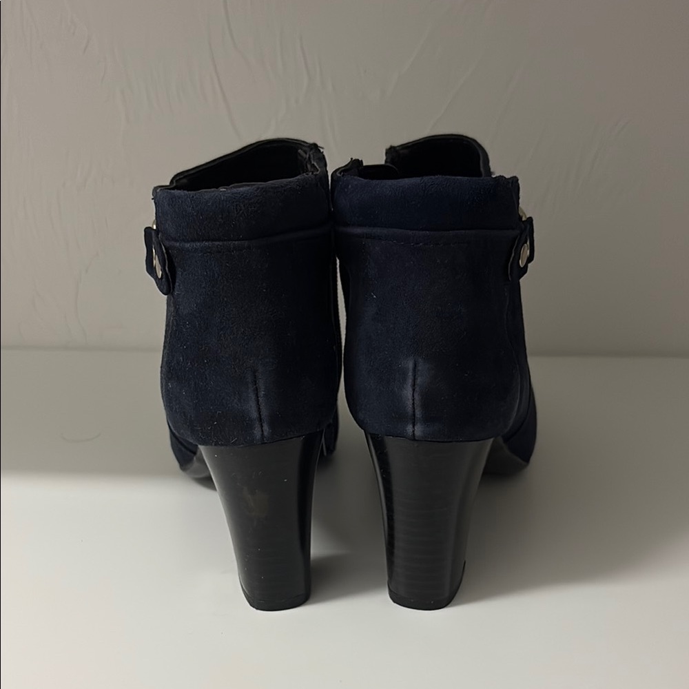 Alfani Blue Ankle Booties with Chunky Heel - Picture 2 of 5
